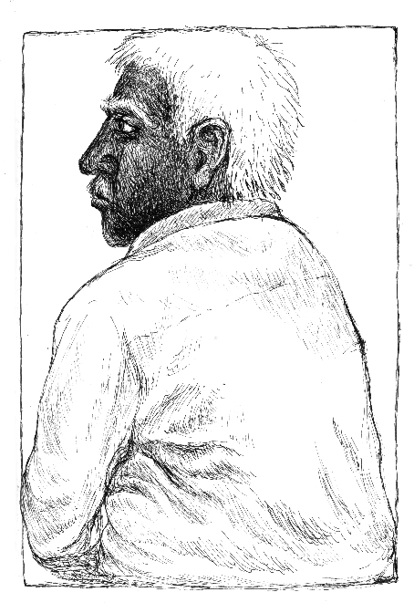Man with white hair